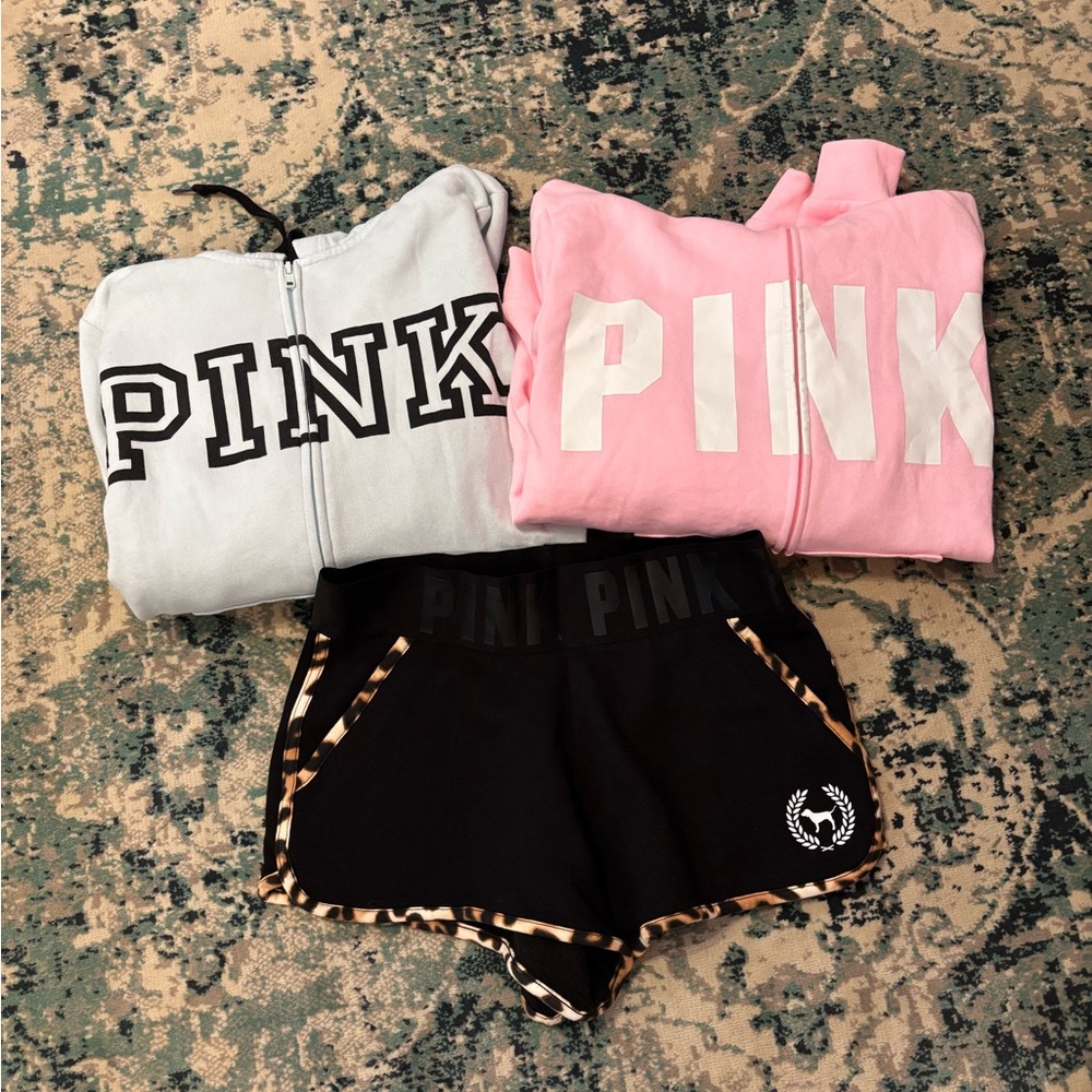 PINK Victoria's Secret Sweatshirts and Shorts